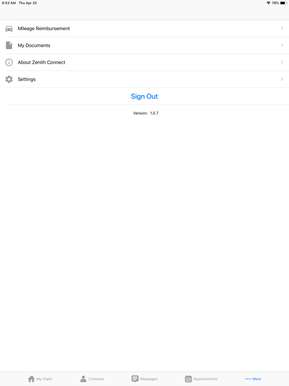 Zenith Connect iPad screenshot 5 - Finance app