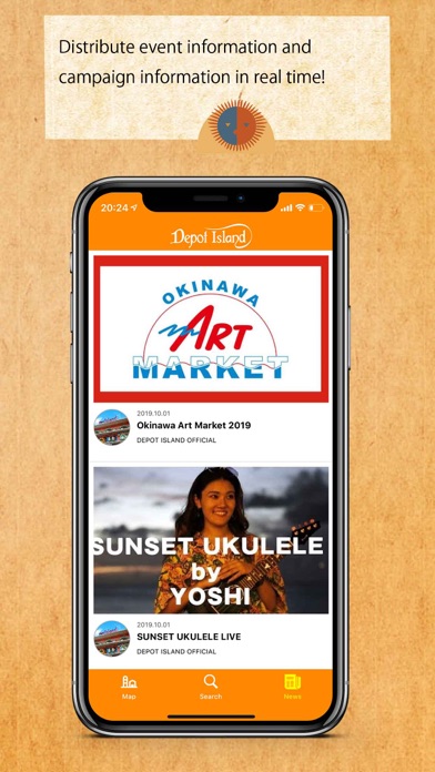 Depot Island app Screenshot