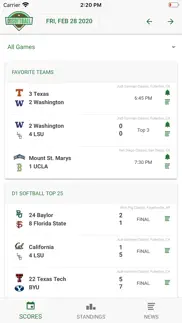 d1 softball iphone screenshot 1