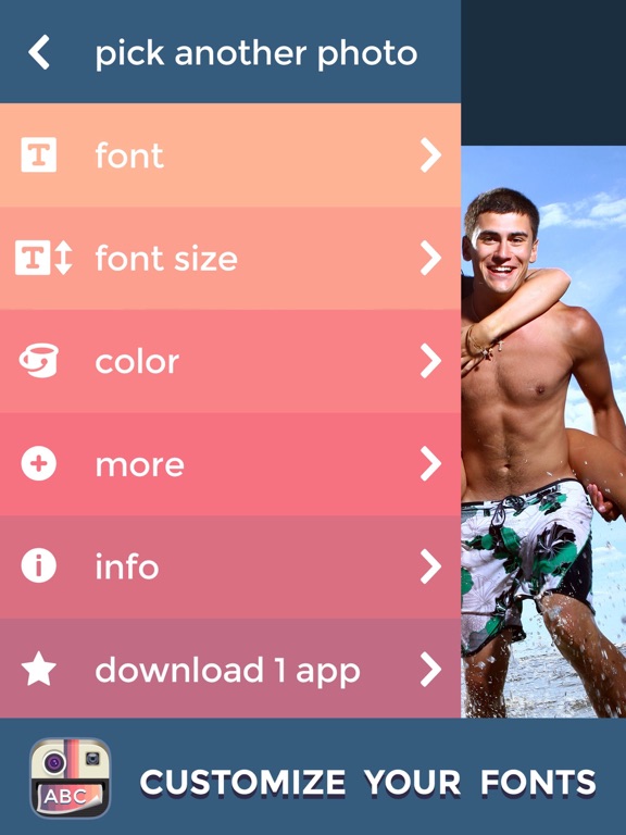 Screenshot #5 for PictureGram Custom Text Fonts