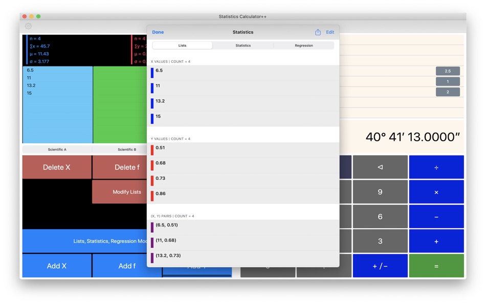 #7. Statistics Calculator++ (macOS) 由: Dogahe