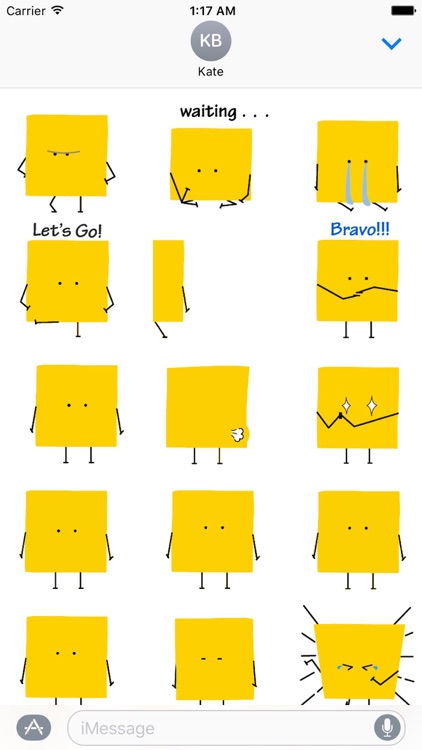 Animated Square Emoji Stickers