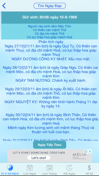 Screenshot #2 pour Tử vi - Lịch Âm