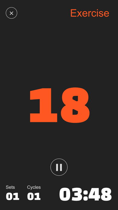 Screenshot #1 pour HIIT - minuterie d'intervalle