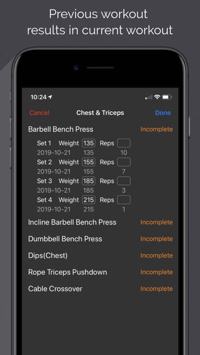 FitTrax - Workout Tracking screenshot 2