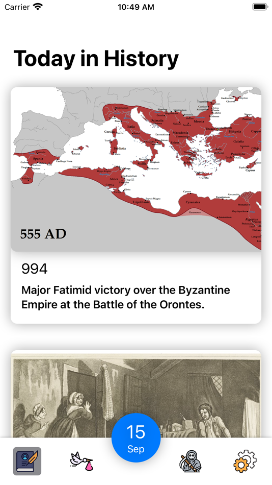#1. Today in History (iOS) By: Rafael Francisco