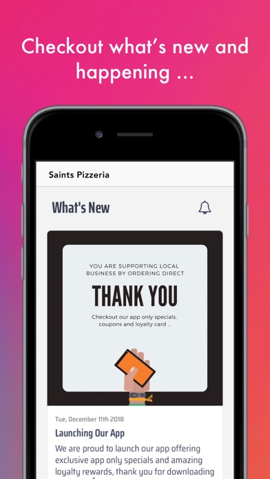 Saints Pizzeria Screenshot