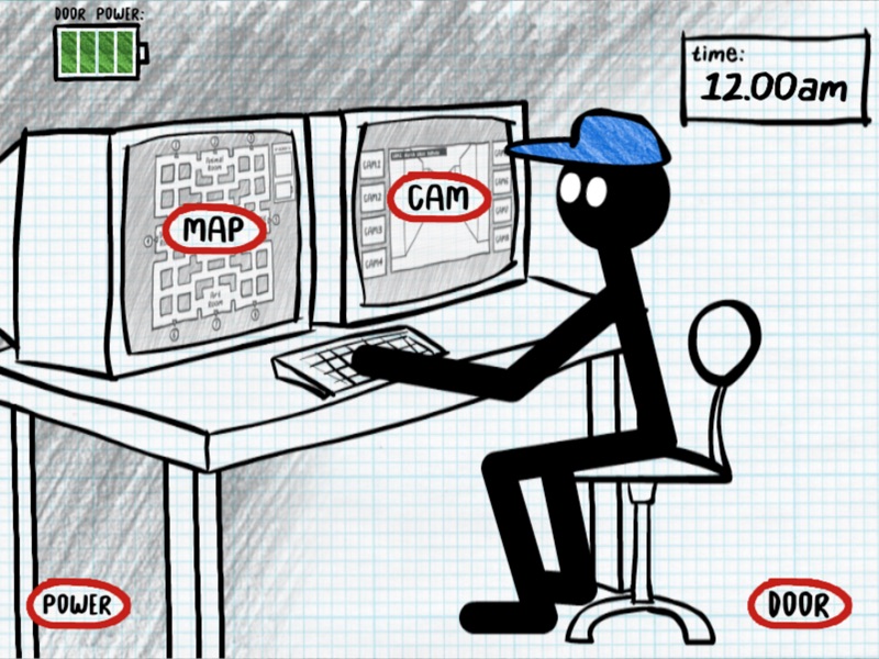 Stickman Night Shift Survival screenshot 5