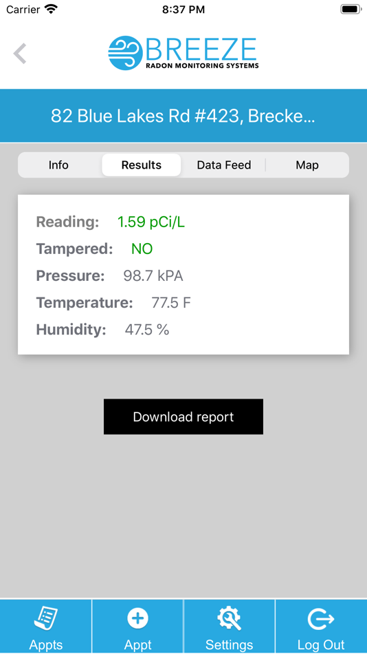 #8. Breeze Radon (iOS) 由: Residential Warranty Services Inc.