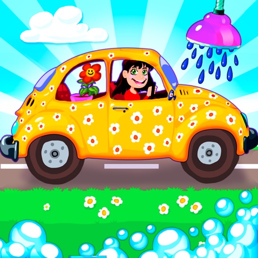 A Funny Car Wash Children Game Icon