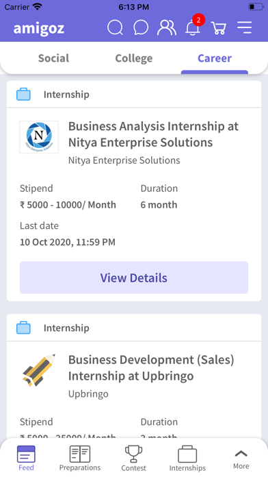 Amigoz -College Social Network Screenshot