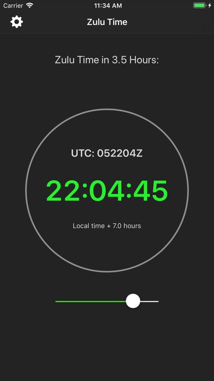 Zulu Time Widget - GMT/UTC