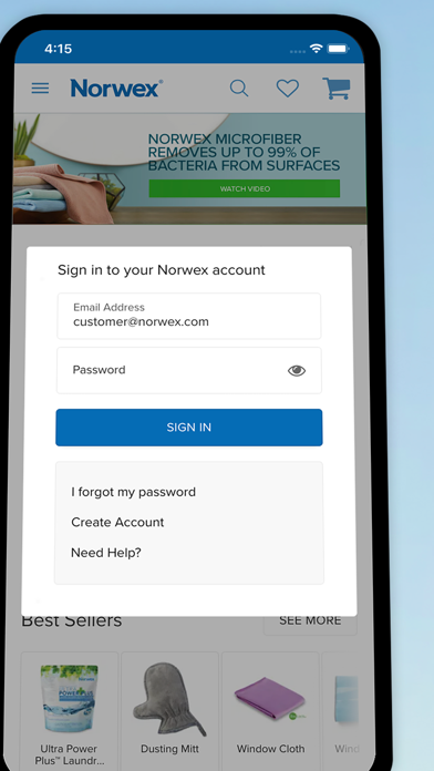 Norwex Shopping Screenshot