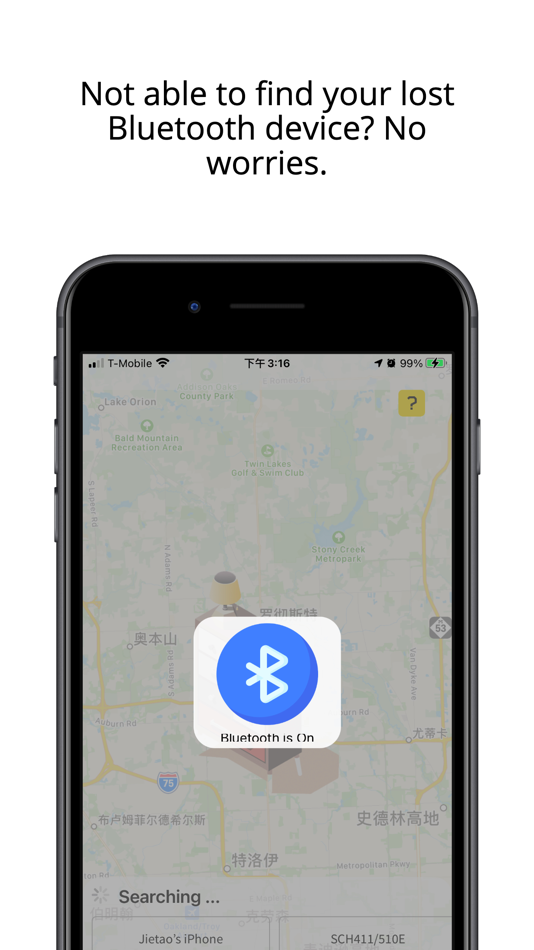 #1. Bluetooth Finder and Locator (iOS) 由: jietao wu