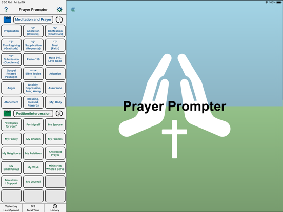 Christian Prayer Prompter iPad screenshot 2 - Productivity app