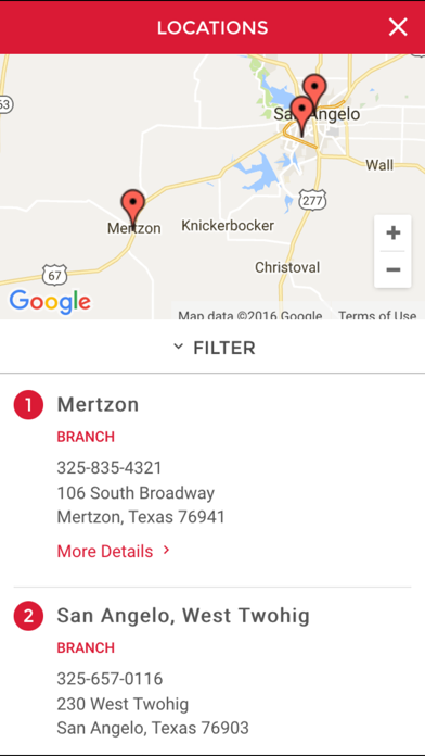 First National Bank of Mertzon Screenshot