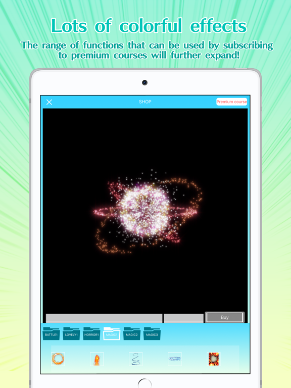 CUE Nice FX camera iPad screenshot 4 - Photo & Video app