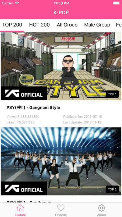 TOP K-POP Screenshot