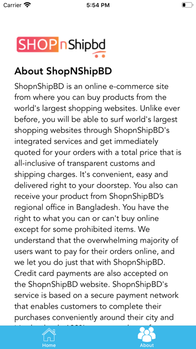 SHOPnShipbd iPhone screenshot 3 - Shopping app
