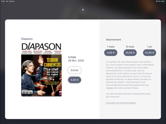 Diapason Magazine iPad app afbeelding 2