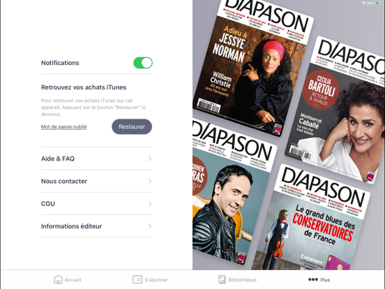 Diapason Magazine iPad app afbeelding 7