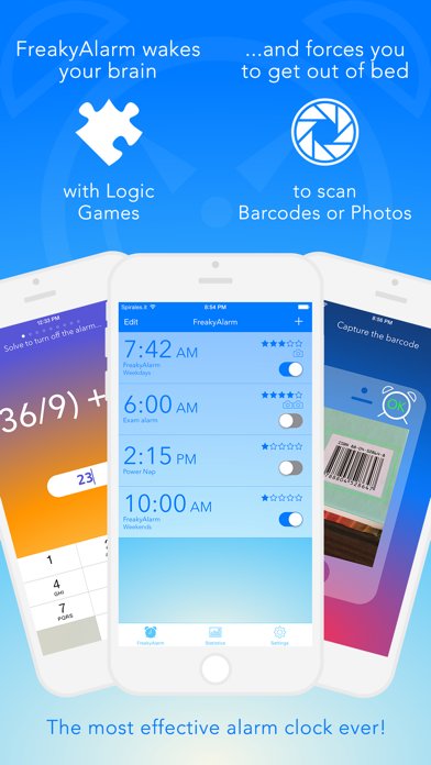 FreakyAlarm — The Puzzle Alarm Clock That Wakes Your Brain Screenshot 1