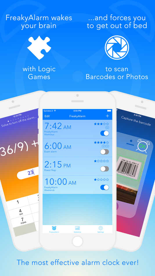 #1. FreakyAlarm — Games & Barcodes (iOS) 由: Enrico Angelini
