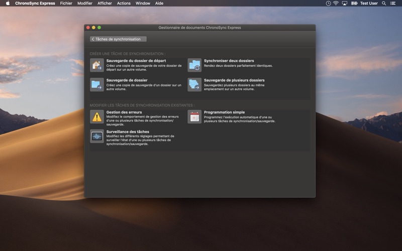 Screenshot #2 pour ChronoSync Express