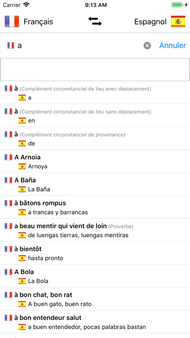 Espagnol-Français Screenshot