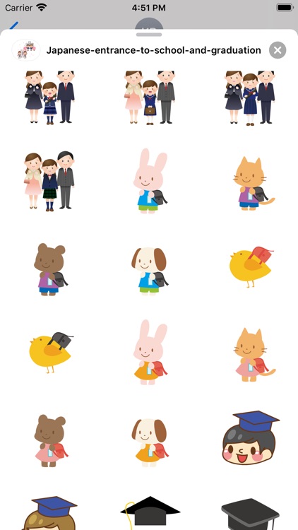 Japanese student stickers