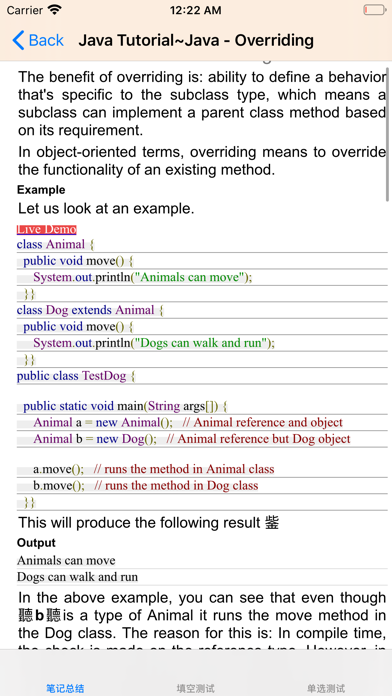 Screenshot #3 pour The Tutorials for JAVA