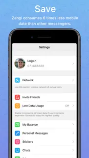 zangi private messenger iphone screenshot 3