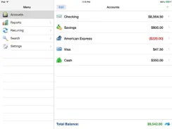Accounts 2 Checkbook iPad image 2