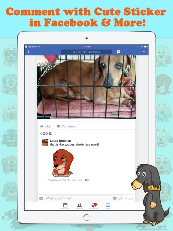 Screenshot #6 pour DachMoji: Sausage Dog Stickers