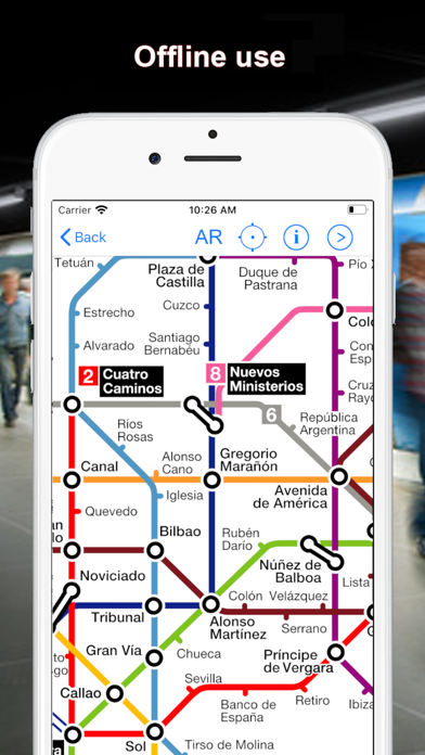 Screenshot #2 pour Metro ES - Madrid, Barcelona