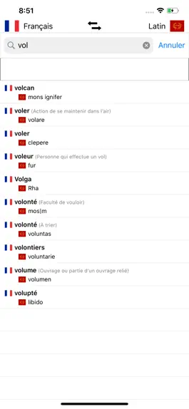 Game screenshot Dictionnaire Latin-Français hack
