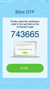 Bitrix24 OTP screenshot