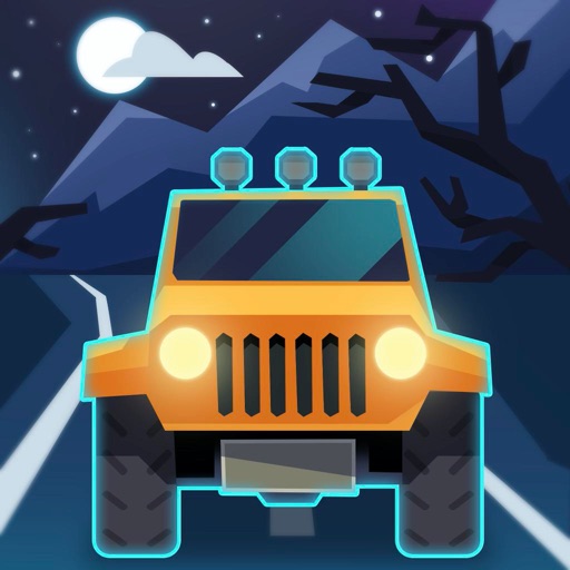 Hill Racing 2D: Night Climb iOS App