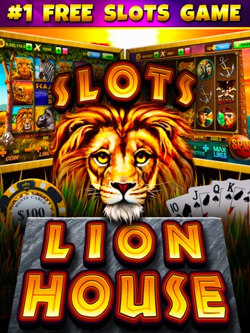 Slots Casino - LION HOUSE iPad screenshot