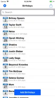 birthday reminder pro+ iphone screenshot 2