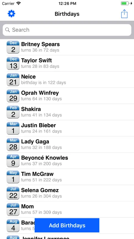 Birthday Reminder Pro+ screenshot 2 of 5