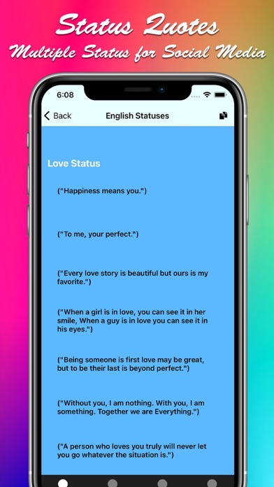 Status & Quotes - Status Maker Screenshot