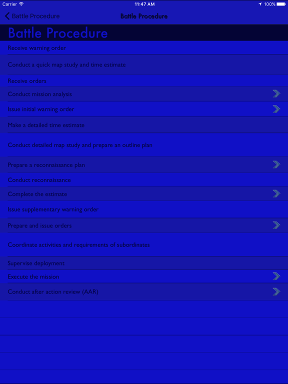 Screenshot #5 pour Battle Procedure Aide Memoire