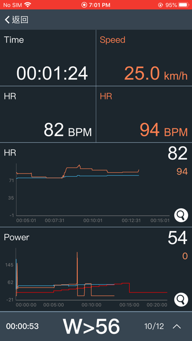Xplova Workout Plus Screenshot
