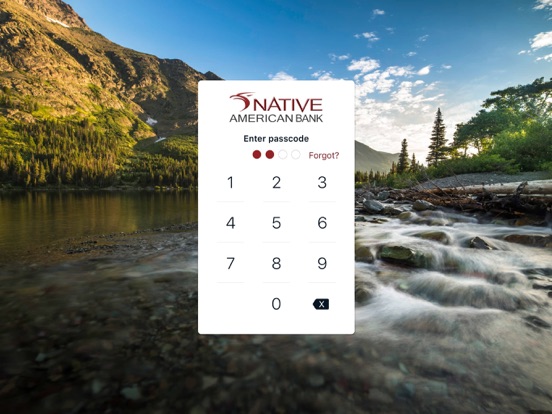 Native American Bank iPad screenshot 1 - Finance app