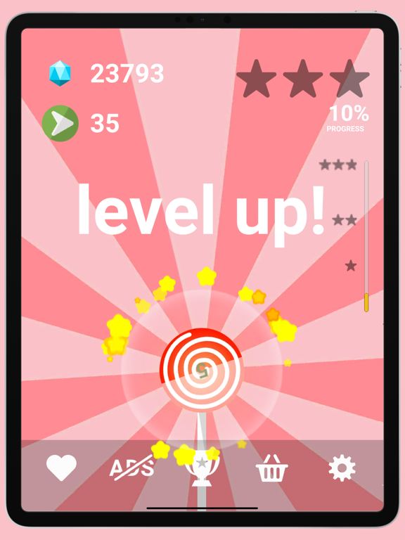 Spinning Wheel Tap Game Swirly iPad screenshot