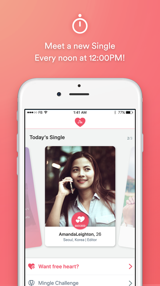 #1. Single to Mingle - Dating App (iOS) 由: United Conversation Club, Inc.