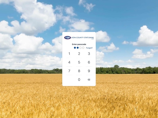 Lyon County State Bank Mobile iPad screenshot 1 - Finance app