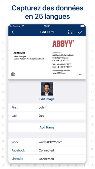 Capture d'écran de Carte De Visite sur iPhone 2