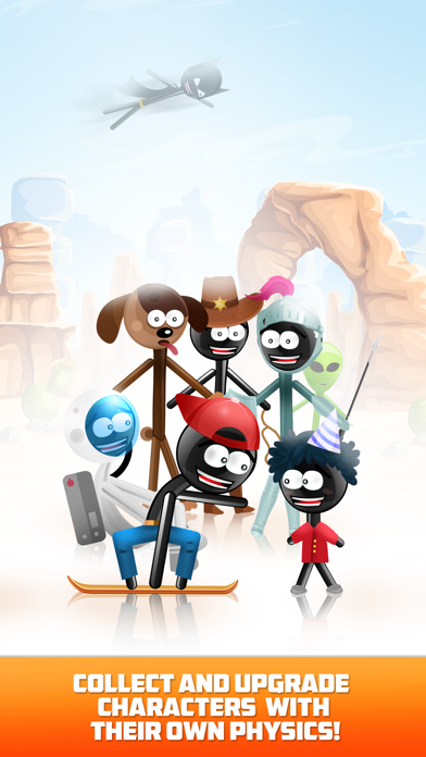 Stickman Trampoline FREE screenshot 4